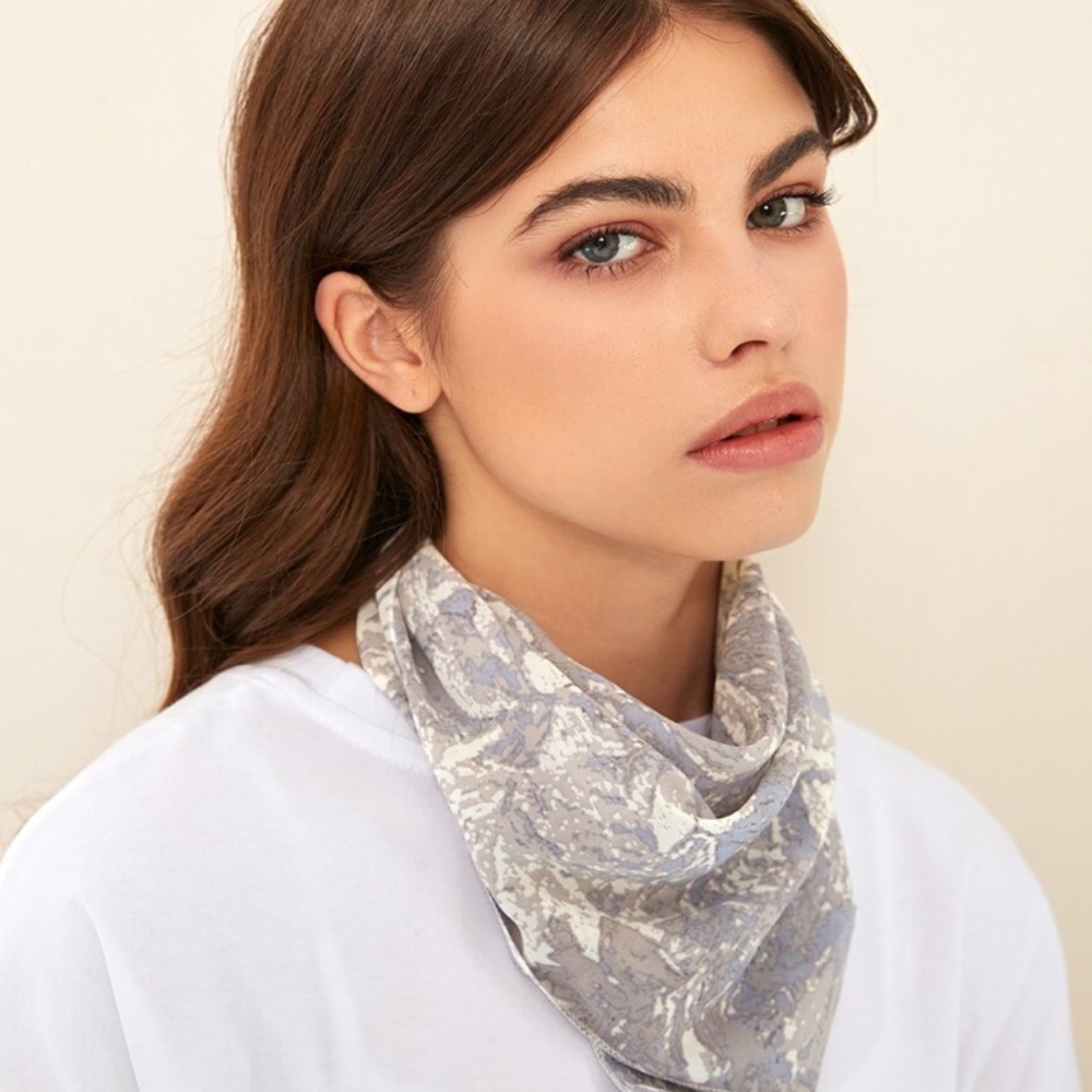 Acid Wash Scarf Mask GREY GRAY - Picture 6 of 11